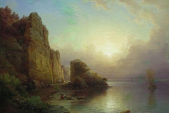 Лев Лагорио. Лофотенский остров. Скалы у моря, 1895