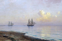Лев Лагорио. Морской пейзаж с парусниками, 1891