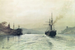 Лев Лагорио. Морской вид, 1885