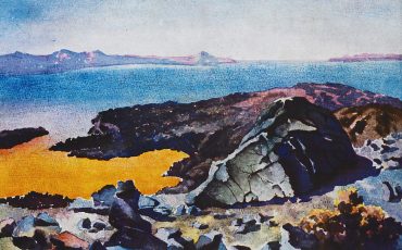 Perilla, Francesco. Landscape at Nea Kameni, Santorini. 1935